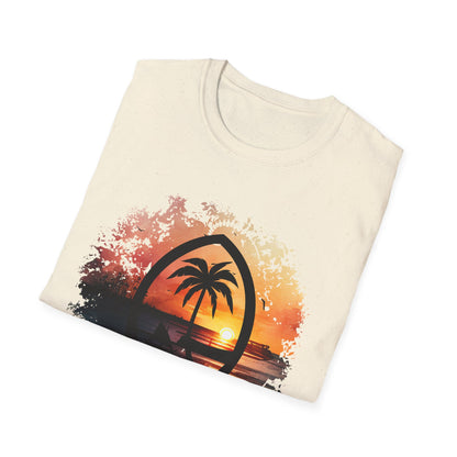 Guam Seal Sunset Unisex Softstyle T-Shirt