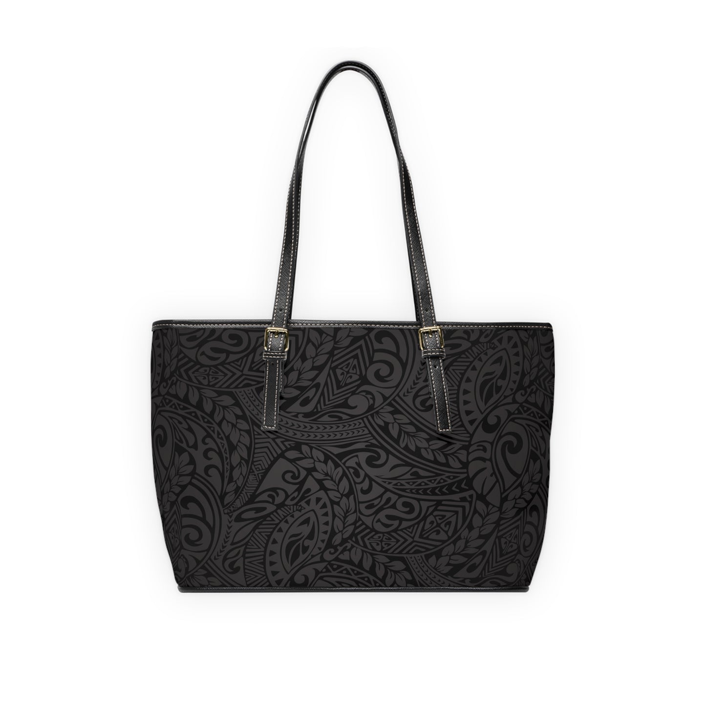 Polynesian Tribal in Black & Grey Shoulder Bag