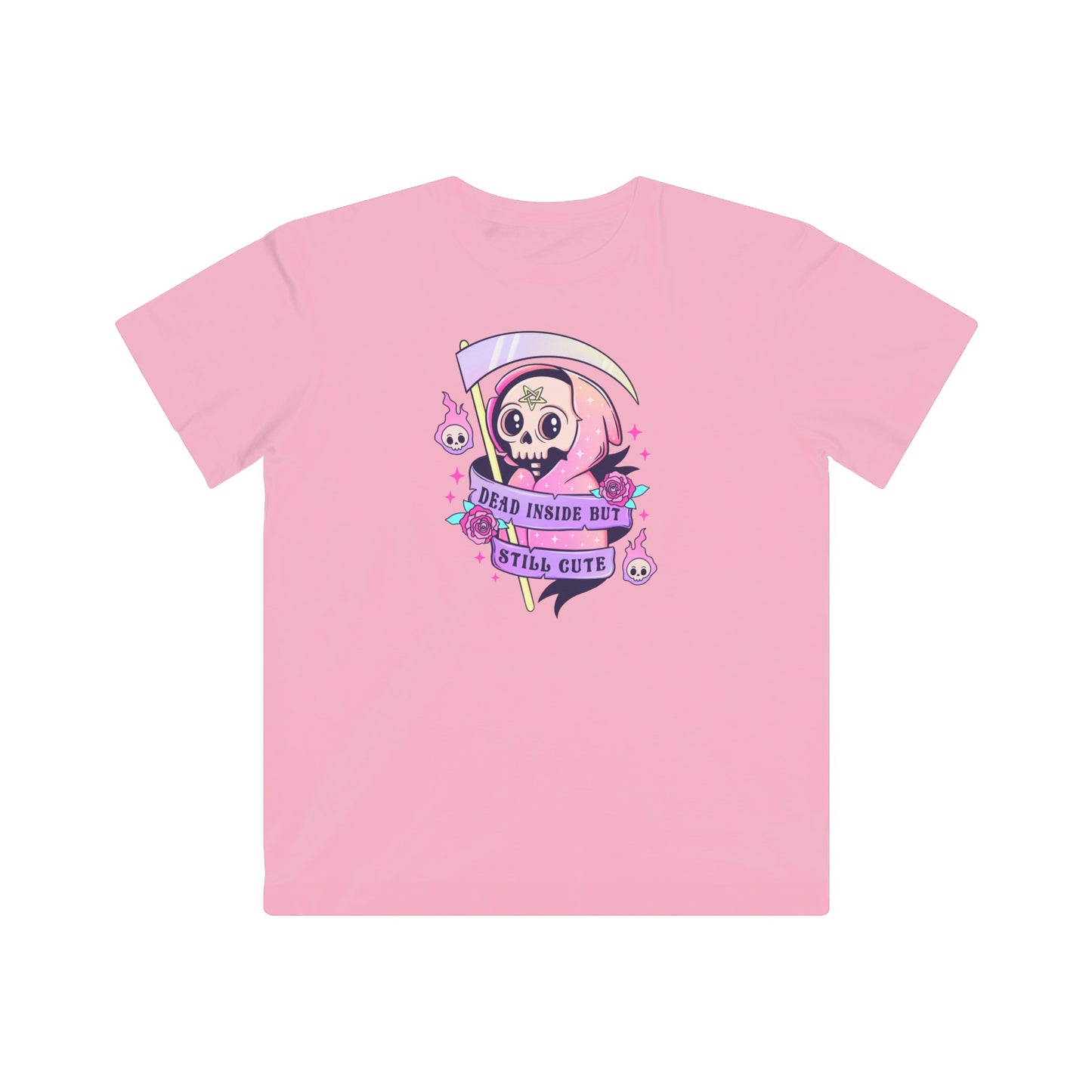 Dead inside but still cute Kids Fine Jersey Tee