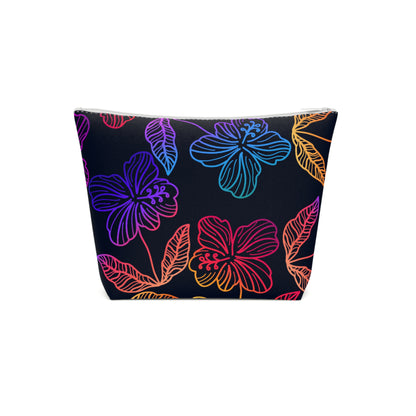 Rainbow Hibiscus Cosmetic Bag