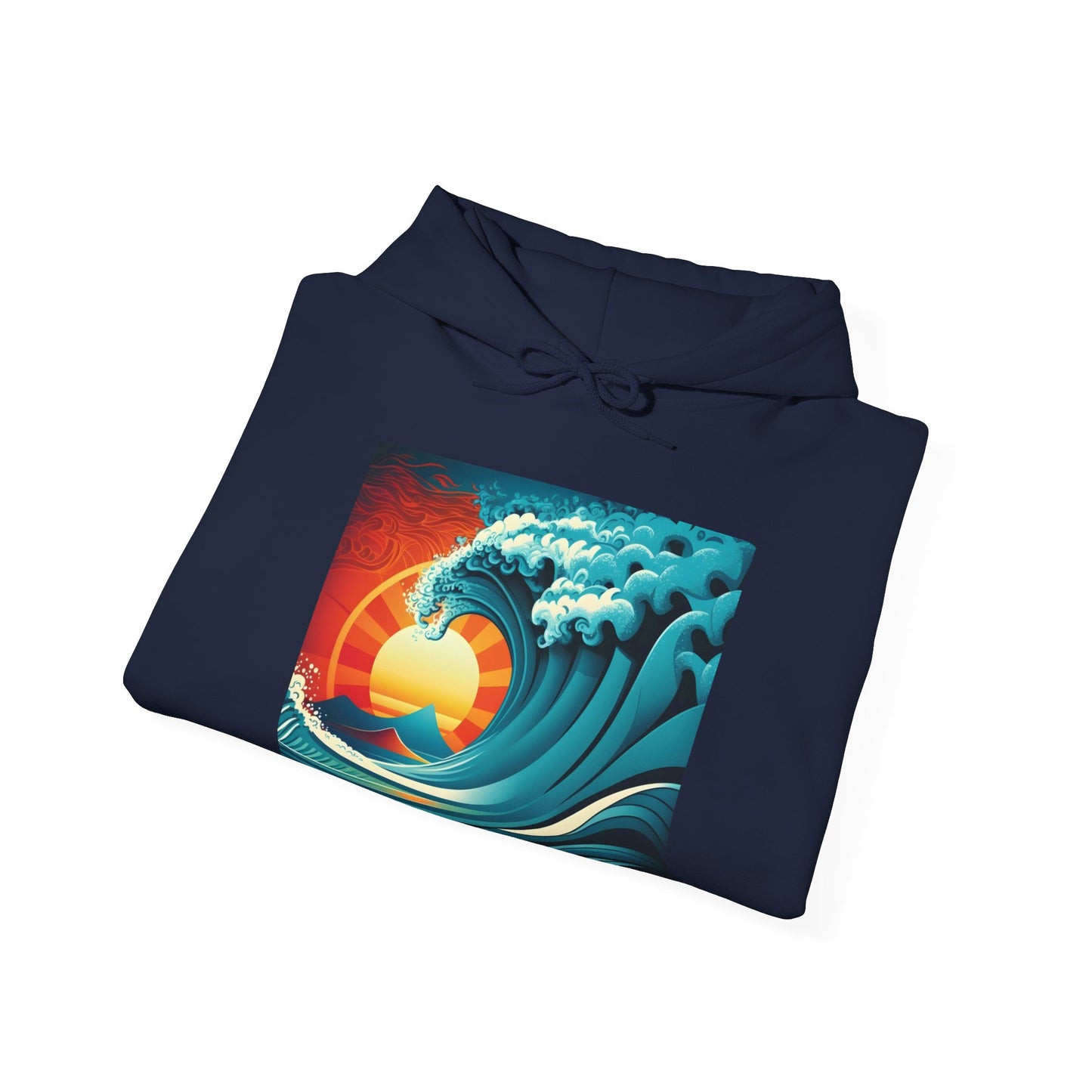 Sunburst Wave Unisex Heavy Blend™ Hooded Sweatshirt