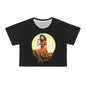 Brunette Halloween Bombshell 2 Crop Tee