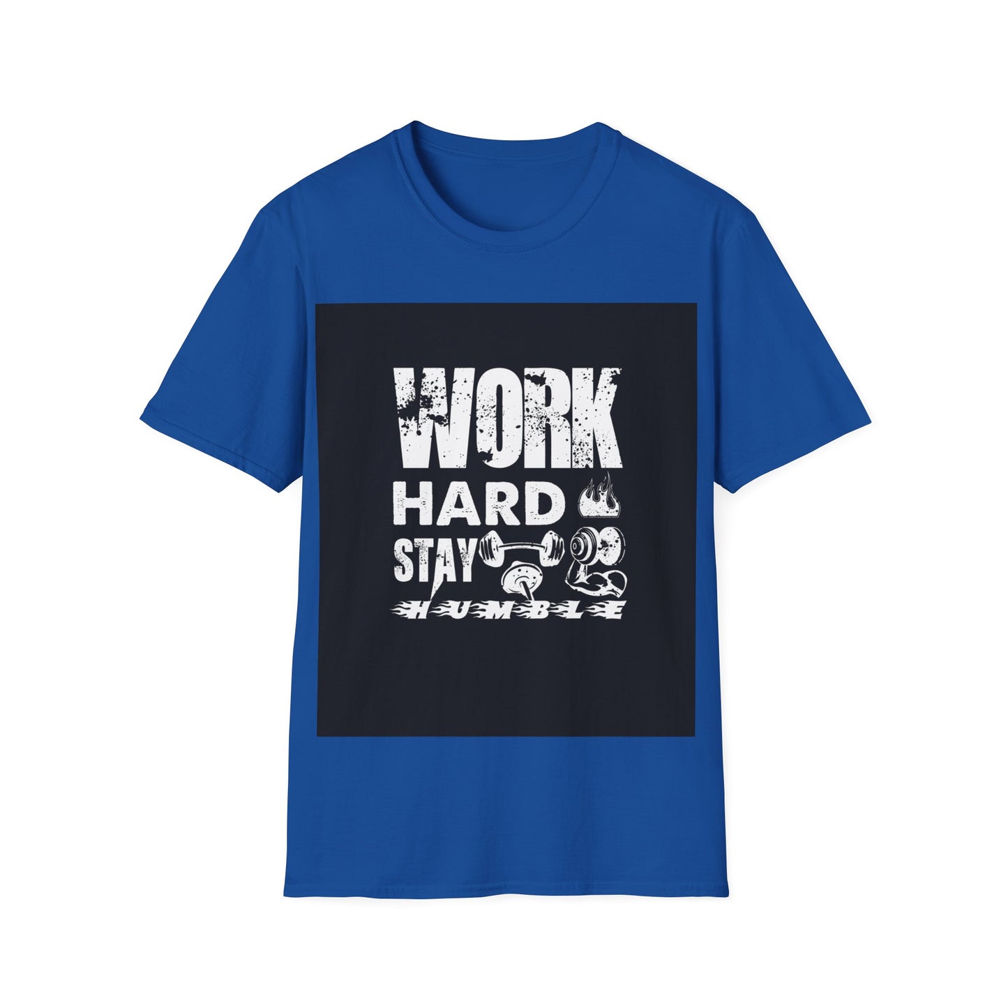 Work Out, Stay Humble Unisex Softstyle T-Shirt