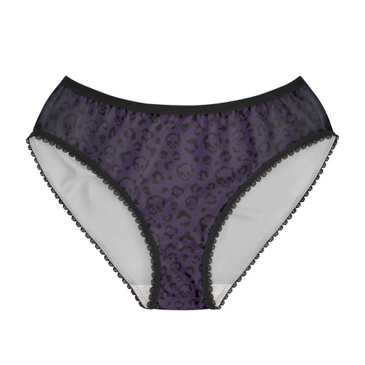 Cheetah Skulls in Purple Women's Briefs