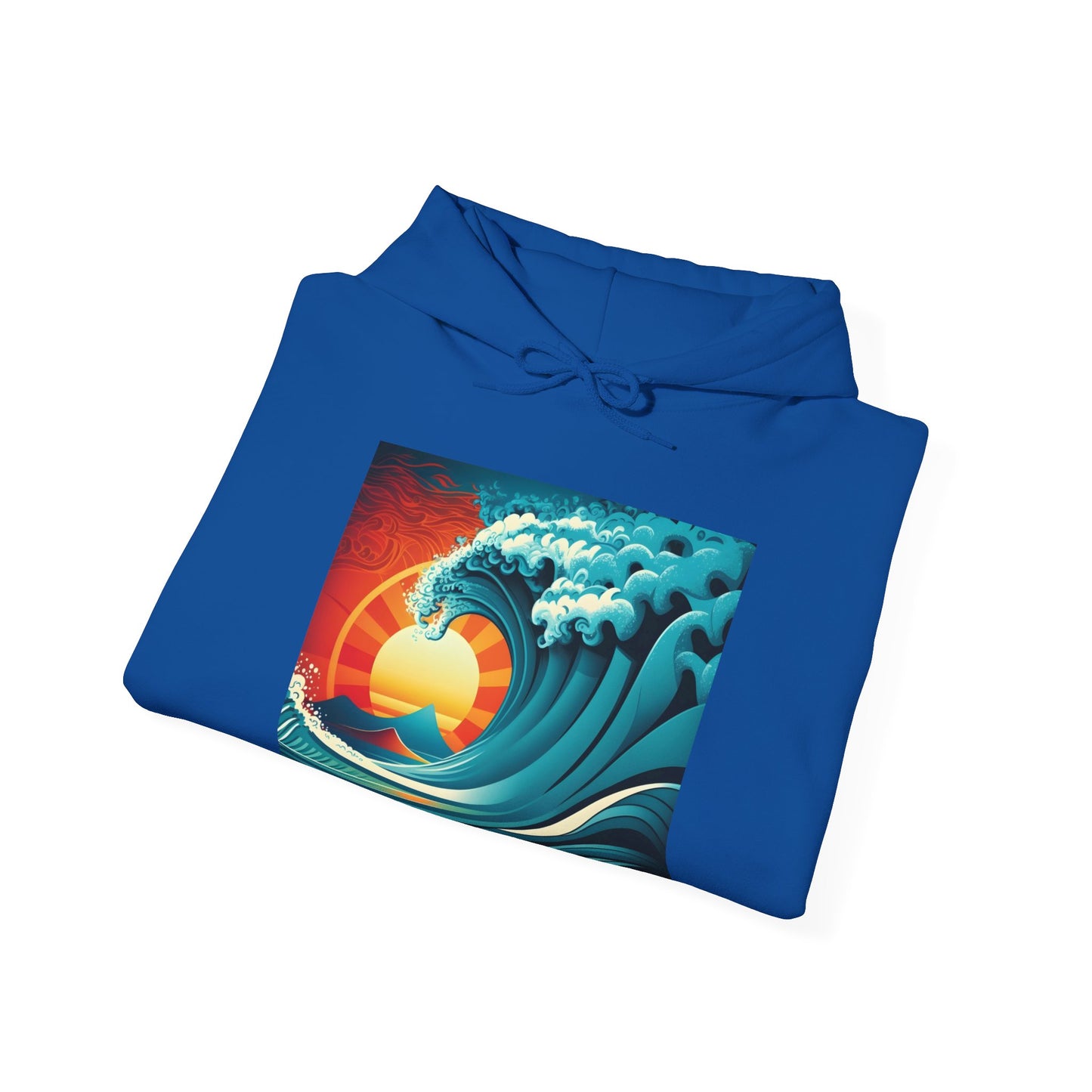 Sunburst Wave Unisex Heavy Blend™ Hooded Sweatshirt