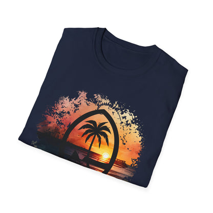 Guam Seal Sunset Unisex Softstyle T-Shirt