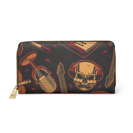 Rock Band Zipper Wallet