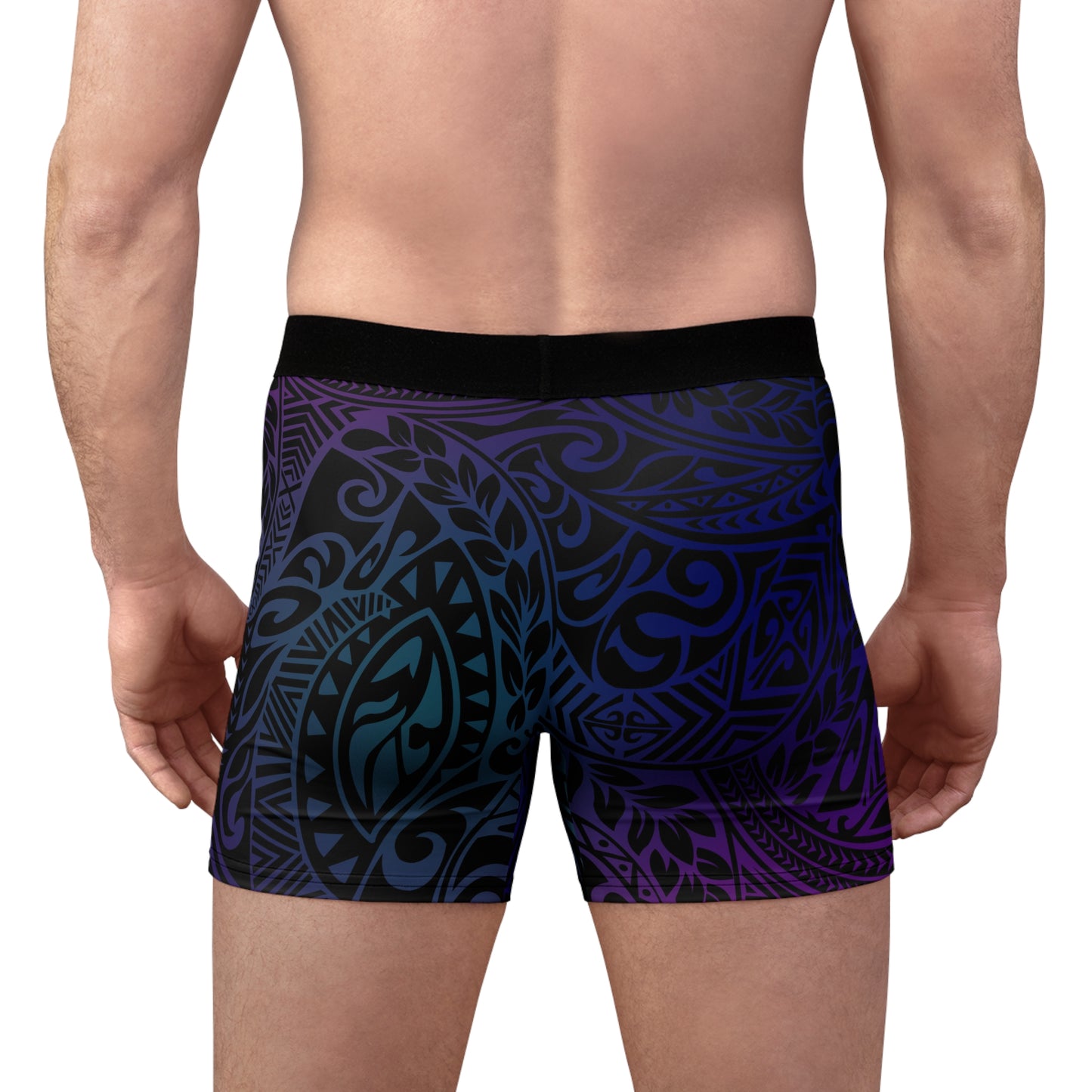 Jewel Tone Polynesian Tribal Boxer Briefs