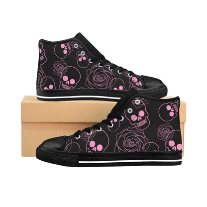 Black & Pink Classic Men's Sneakers