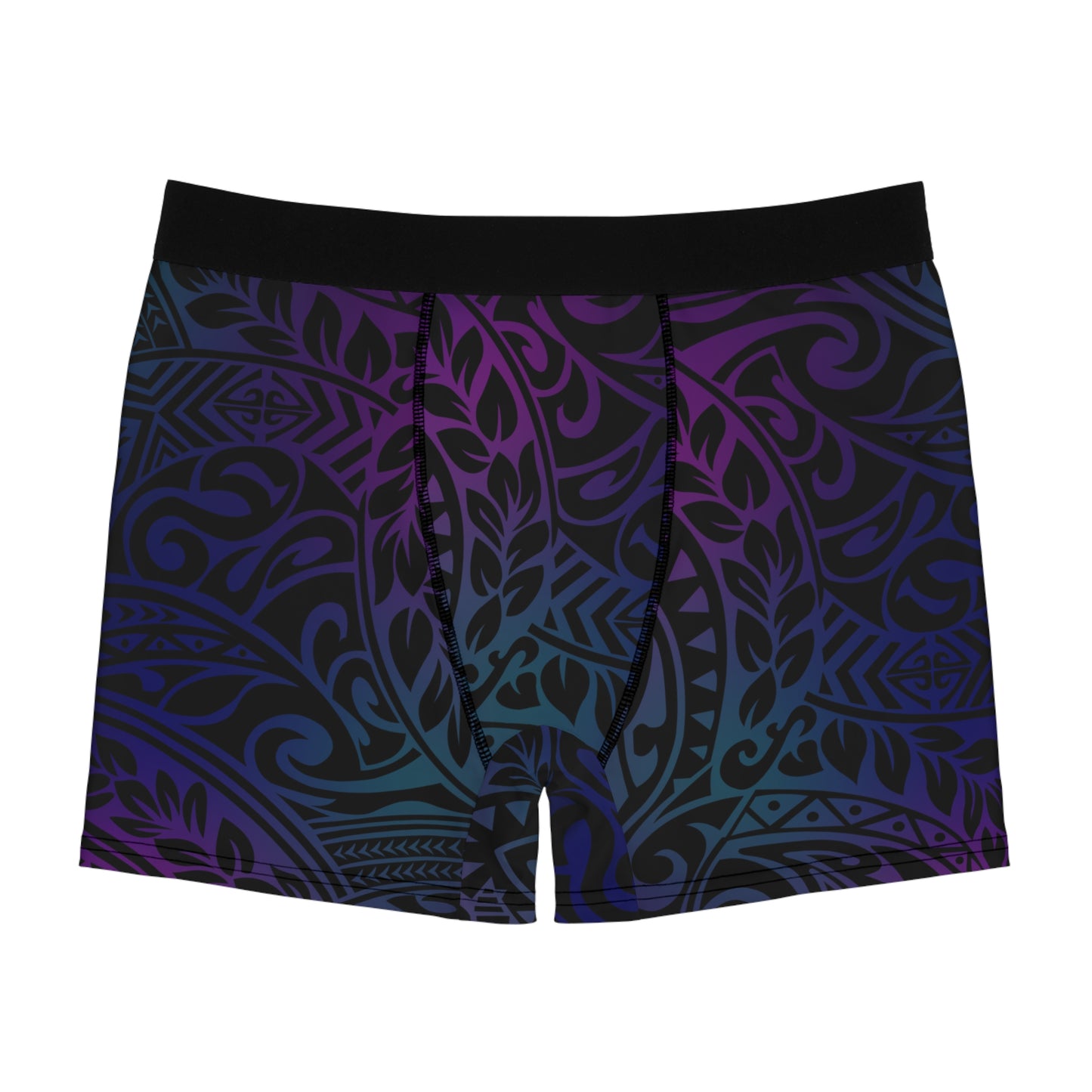 Jewel Tone Polynesian Tribal Boxer Briefs