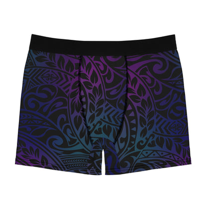 Jewel Tone Polynesian Tribal Boxer Briefs