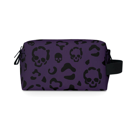 Cheetah Skulls in Purple Toiletry Bag