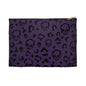 Cheetah Skulls in Purple Accessory Pouch