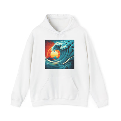 Sunburst Wave Unisex Heavy Blend™ Hooded Sweatshirt