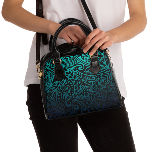 Copy of Jewel Tone Polynesian Tribal Shoulder Handbag