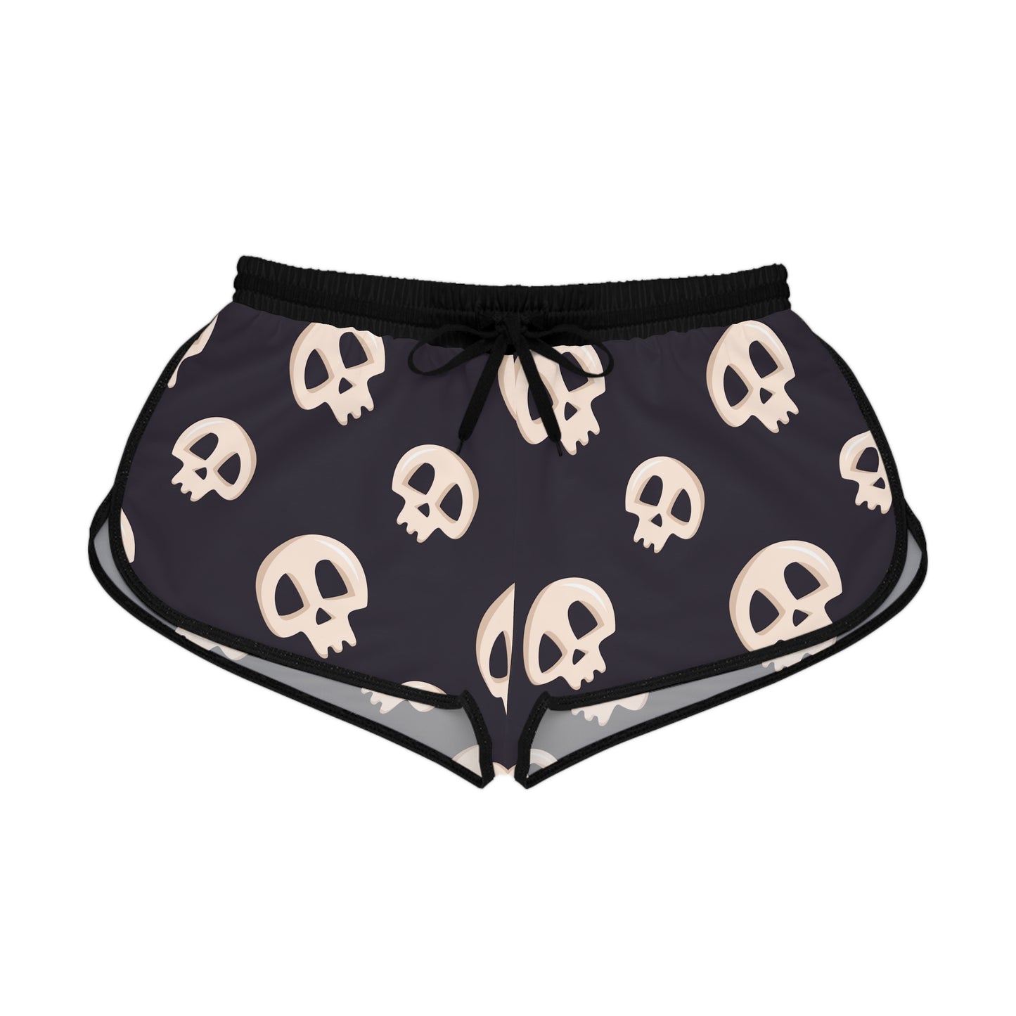 Black Skull  Relaxed Shorts