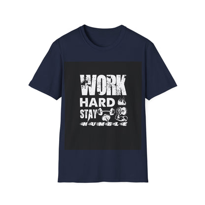 Work Out, Stay Humble Unisex Softstyle T-Shirt