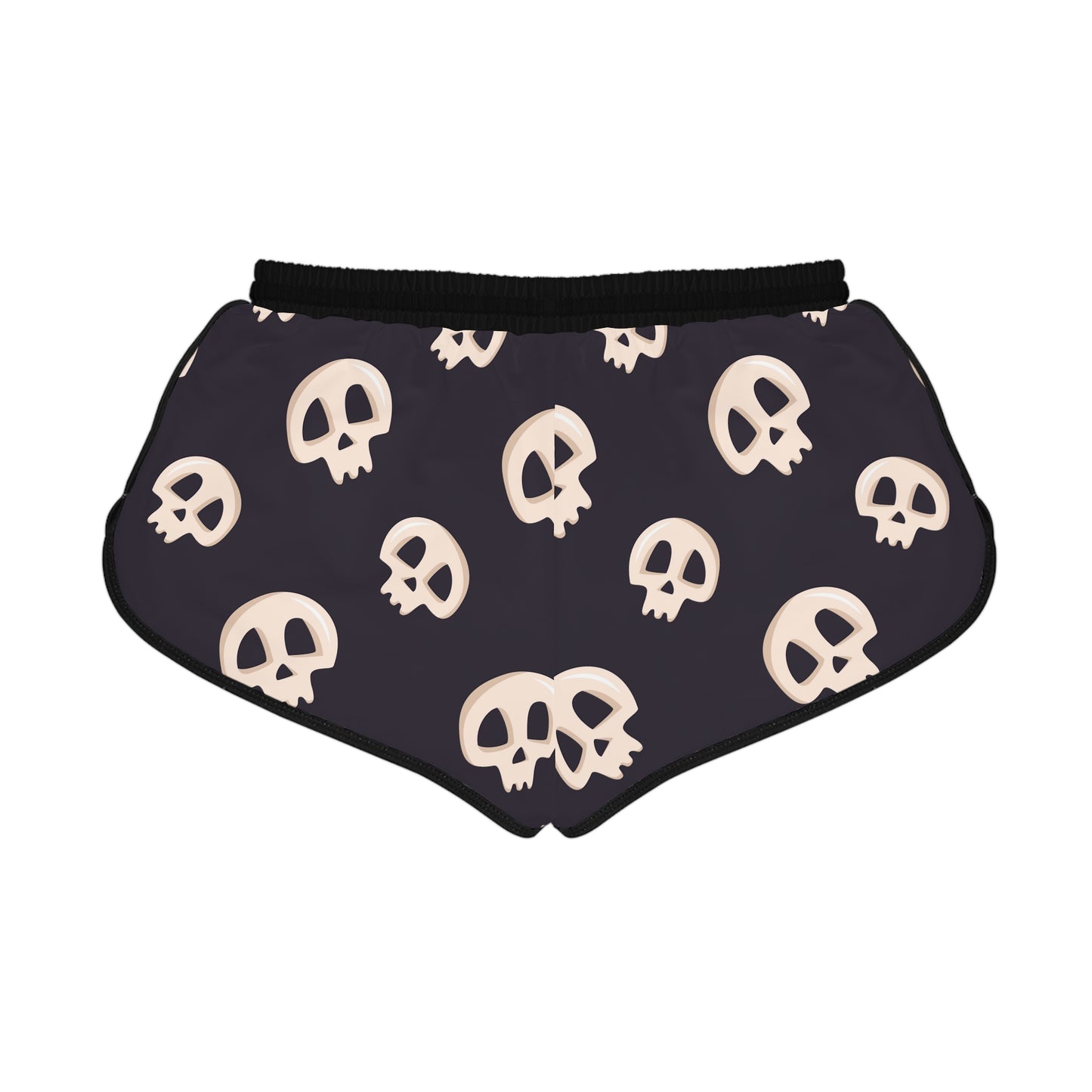 Black Skull  Relaxed Shorts