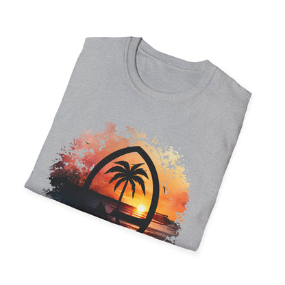 Guam Seal Sunset Unisex Softstyle T-Shirt