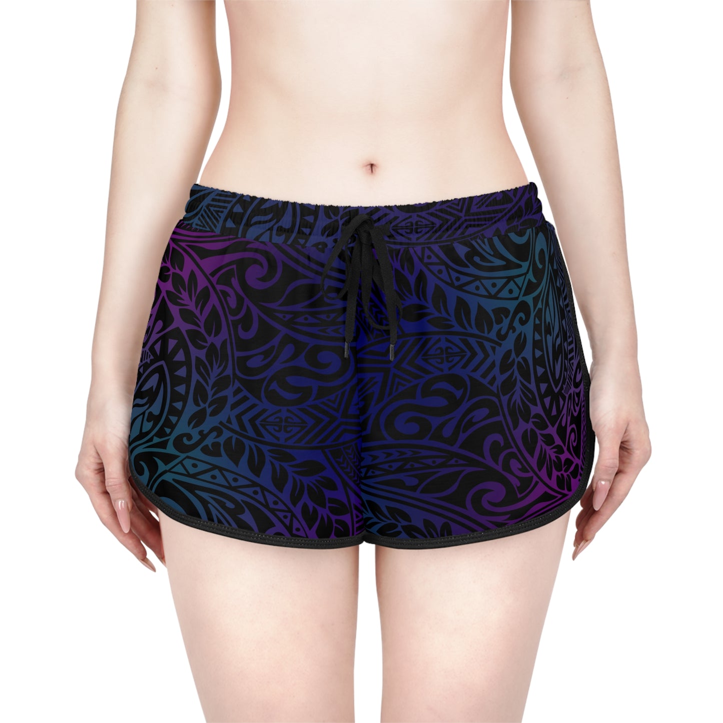 Jewel Tone Polynesian Relaxed Shorts