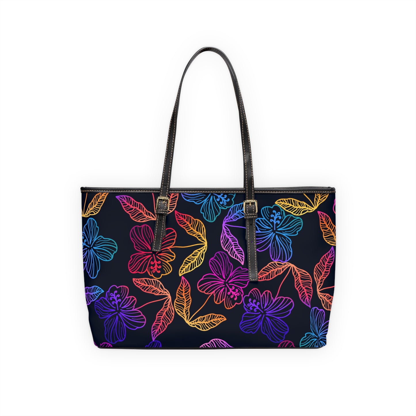 Rainbow Hibiscus Shoulder Bag