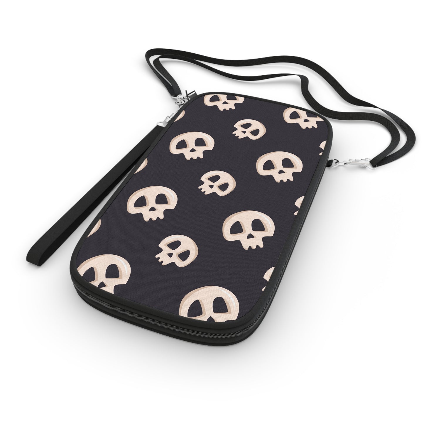 Black Skull Passport Wallet