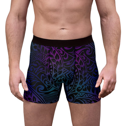 Jewel Tone Polynesian Tribal Boxer Briefs