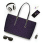 Cheetah Skull in Purple Shoulder Bag