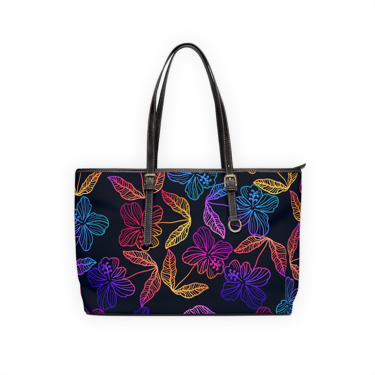 Rainbow Hibiscus Shoulder Bag