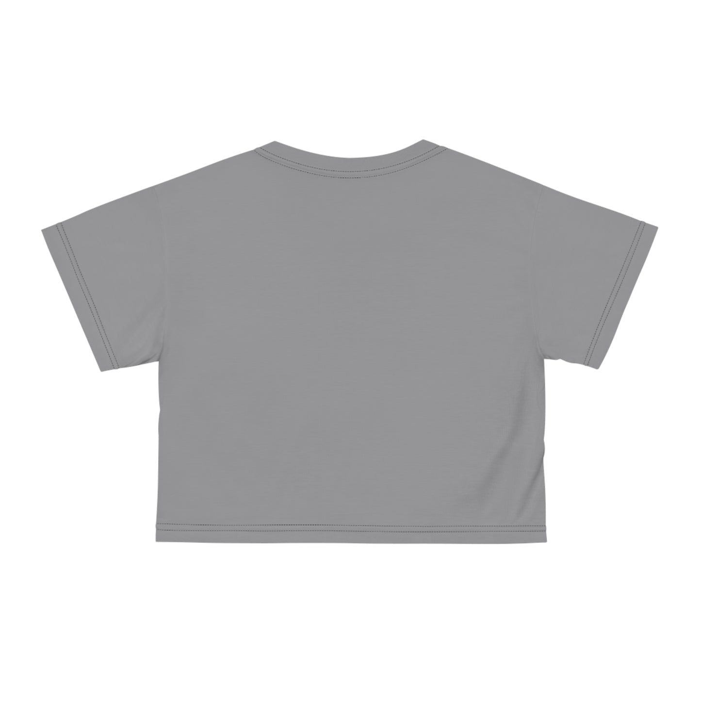 I'm just WTF-ing my way through life in grey Crop Tee