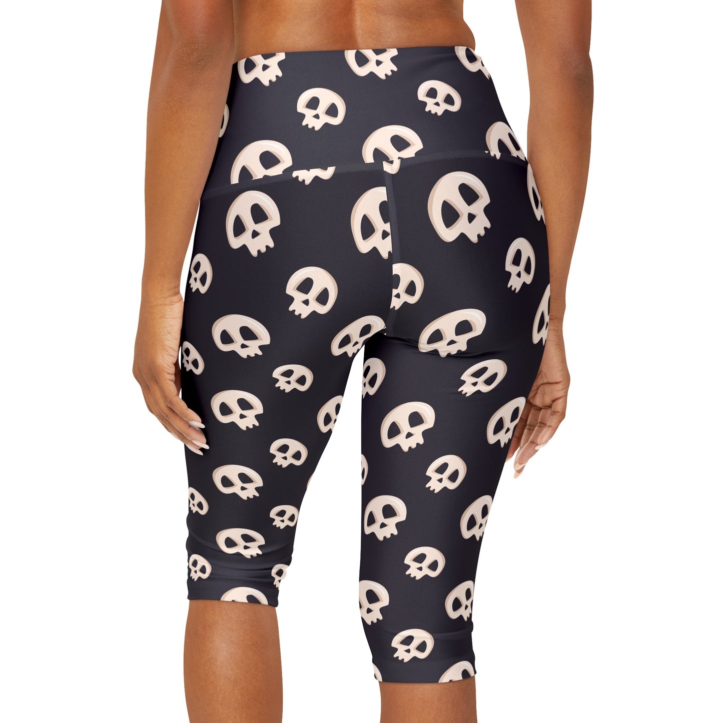 Skulls Yoga Capri Leggings