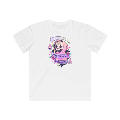 Dead inside but still cute Kids Fine Jersey Tee