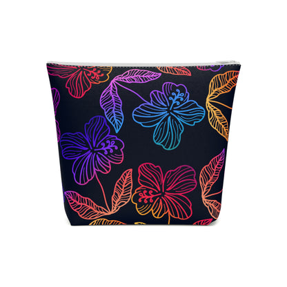 Rainbow Hibiscus Cosmetic Bag