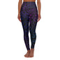 Polynesian in Jewel Tones High Waisted Yoga Leggings