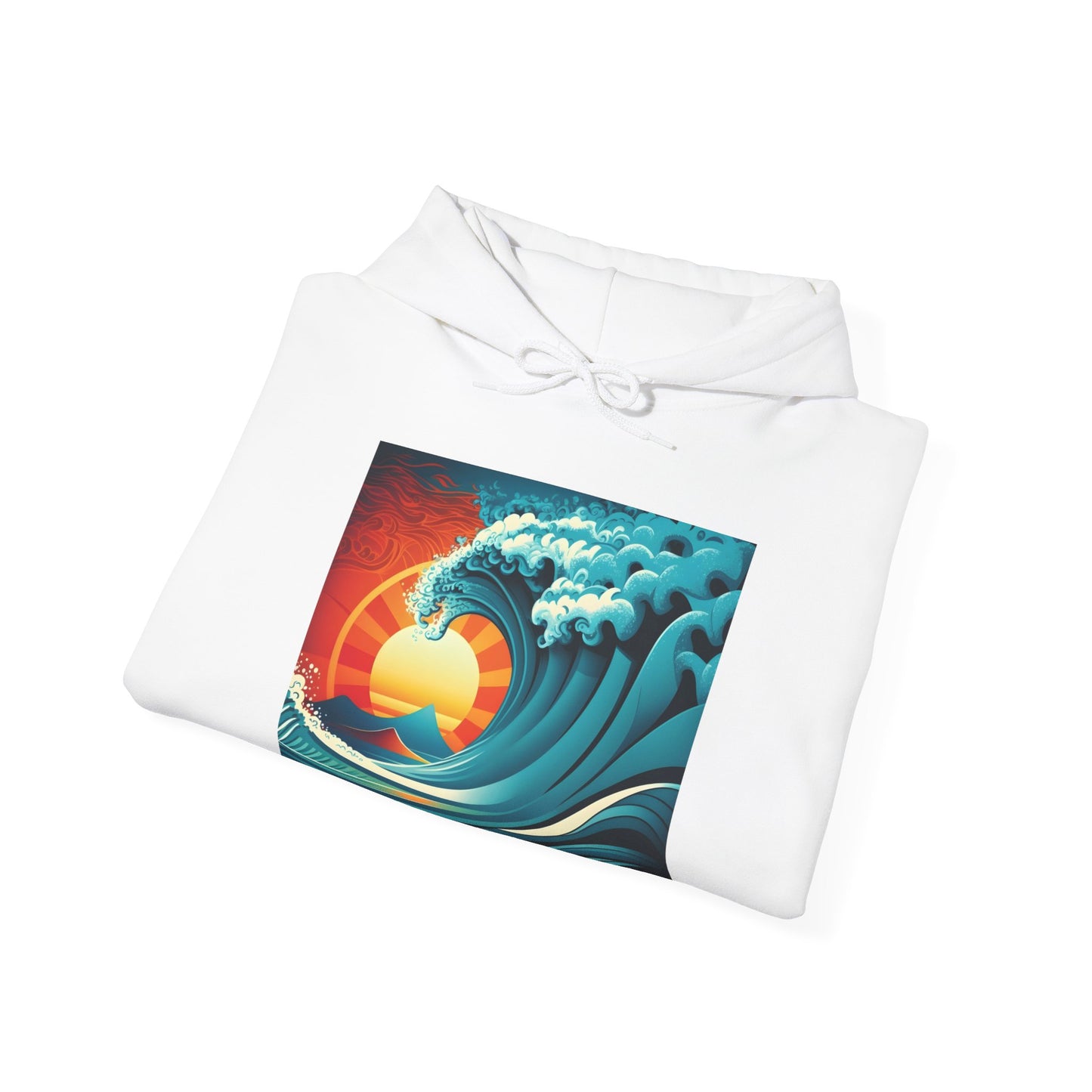 Sunburst Wave Unisex Heavy Blend™ Hooded Sweatshirt