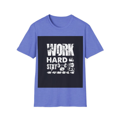 Work Out, Stay Humble Unisex Softstyle T-Shirt