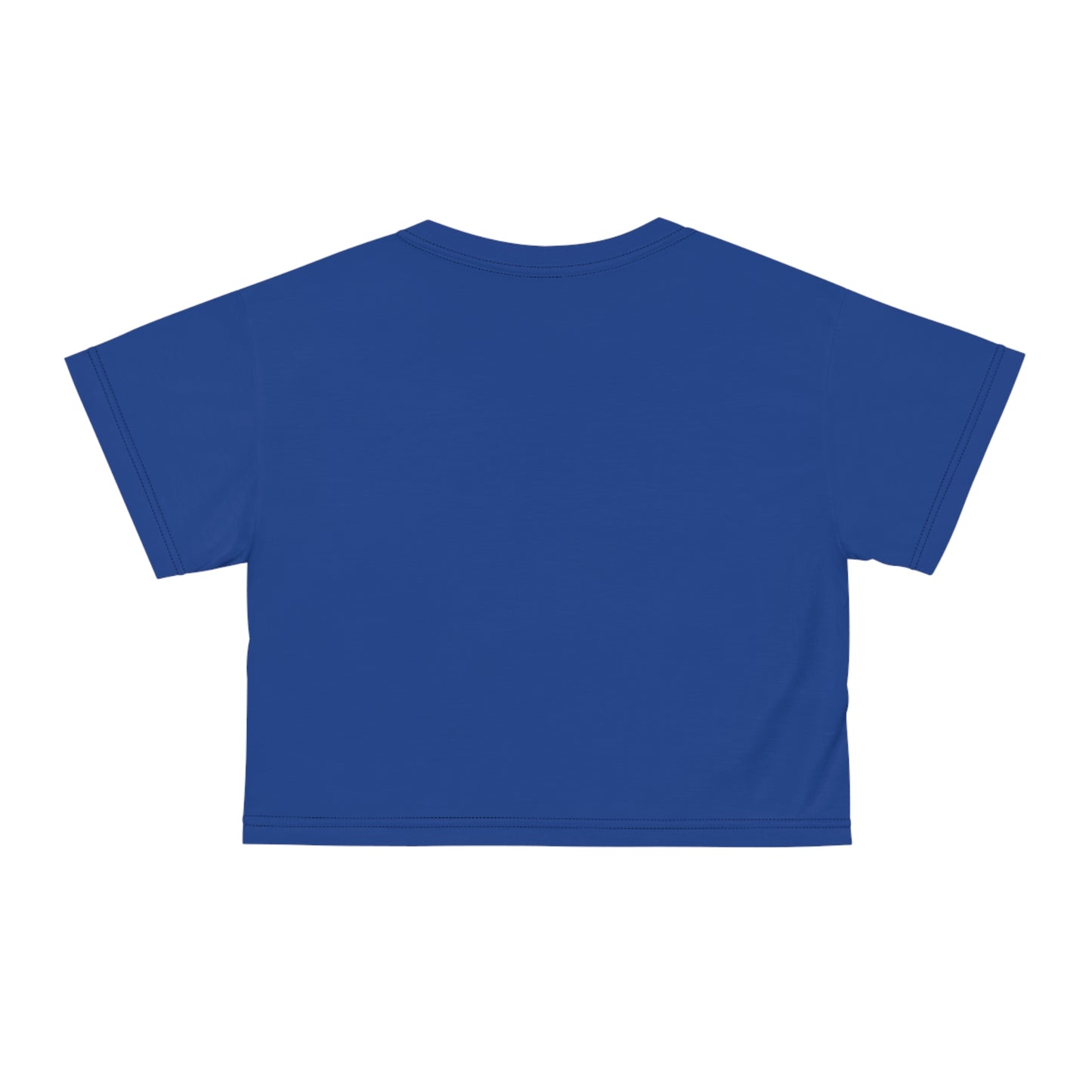 If only sarcasm burned calories in blue Crop Tee