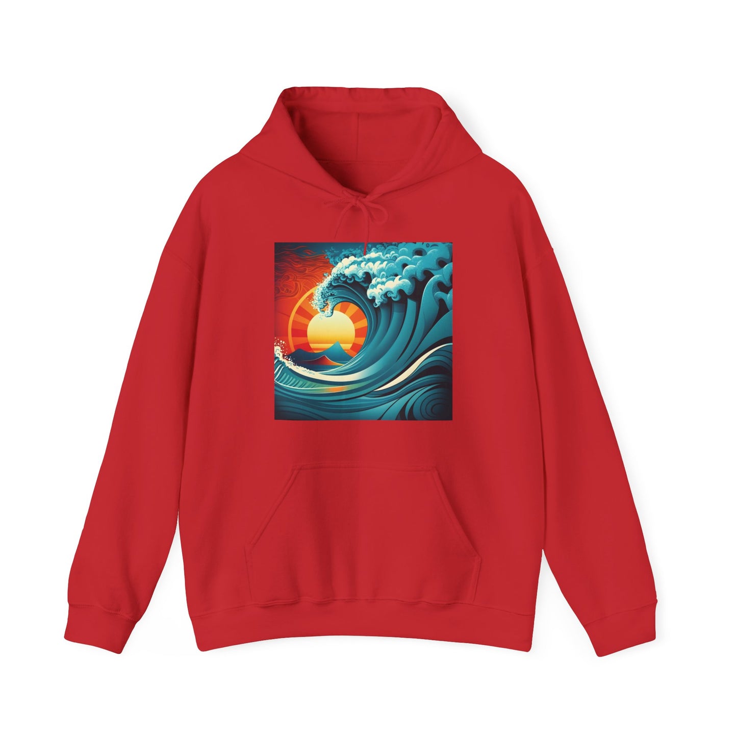 Sunburst Wave Unisex Heavy Blend™ Hooded Sweatshirt