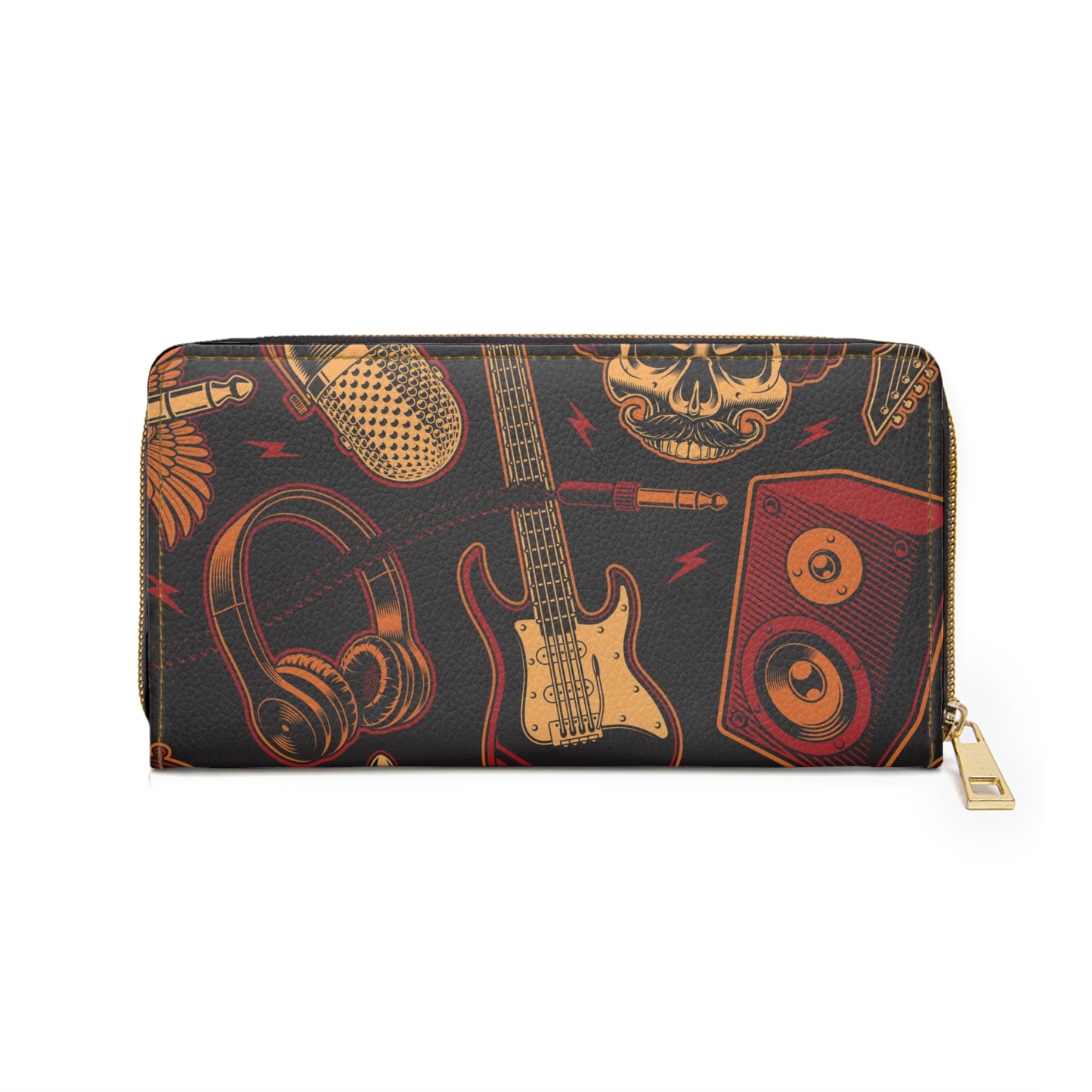 Rock Band Zipper Wallet