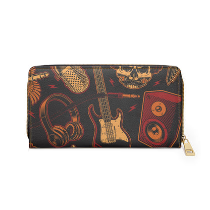 Rock Band Zipper Wallet