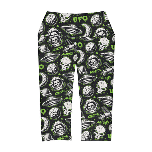 Aliens and UFO's Yoga Capri Leggings