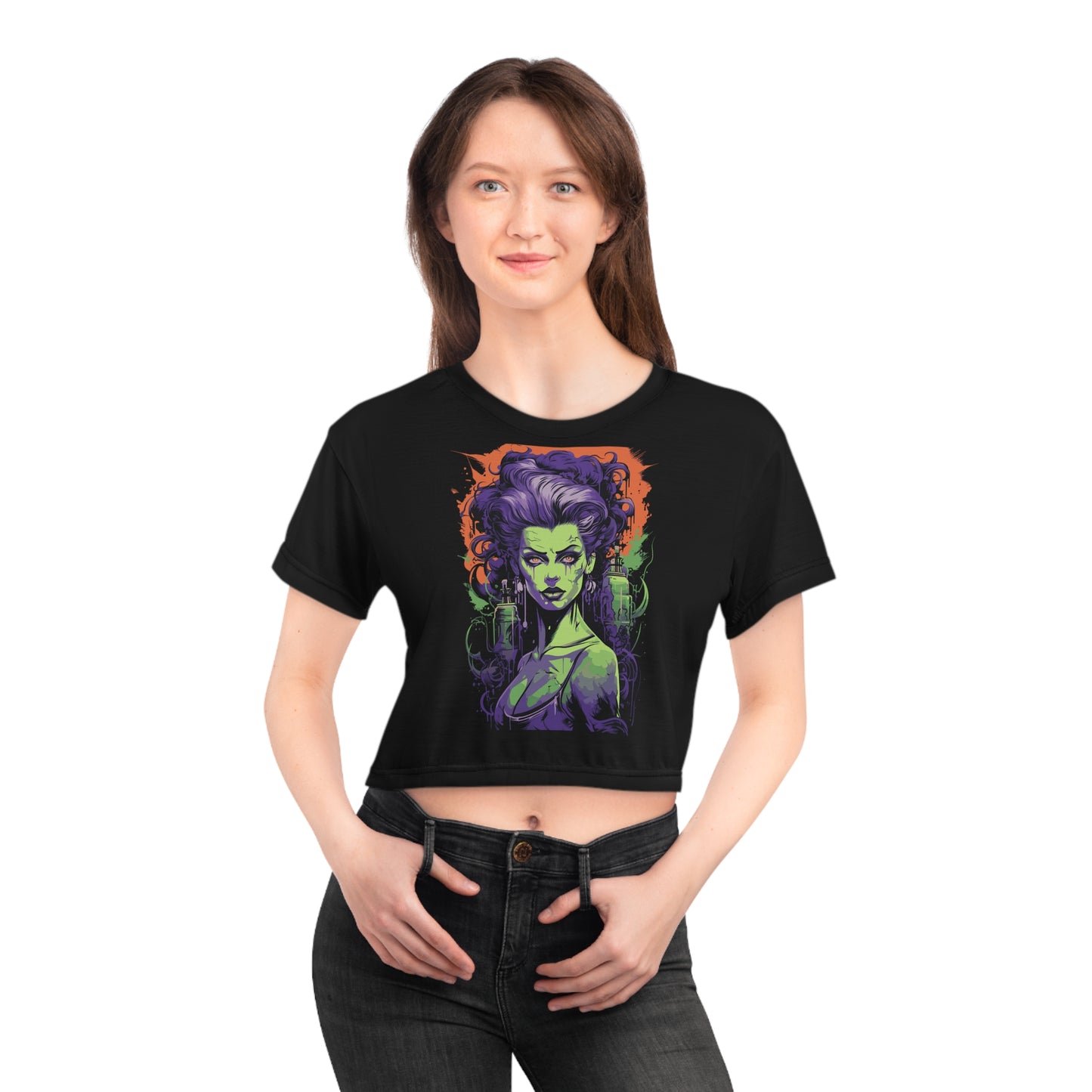 Rowena Frankenstein Crop Tee