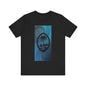 Guam Seal in Blue Tribal Unisex Jersey Short Sleeve Tee