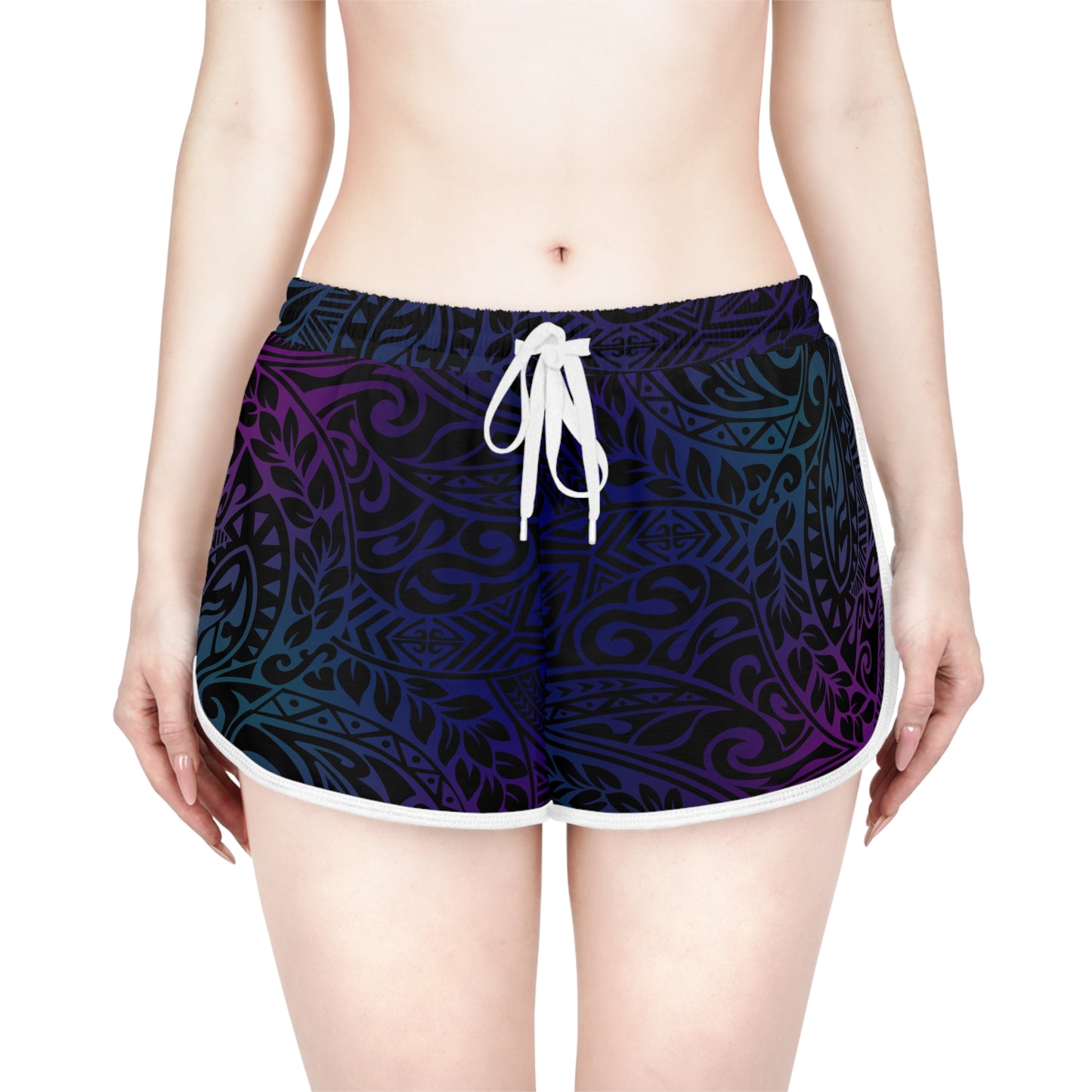 Jewel Tone Polynesian Relaxed Shorts