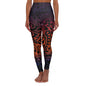 Polynesian in Sunset High Waisted Yoga Leggings