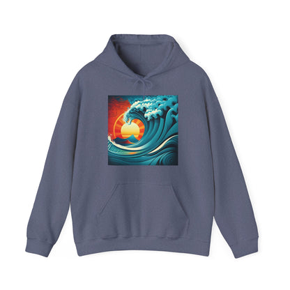 Sunburst Wave Unisex Heavy Blend™ Hooded Sweatshirt