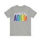 Powered by ADHD Unisex Jersey Short Sleeve Tee