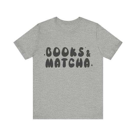 Books and matcha Unisex Jersey Short Sleeve Tee