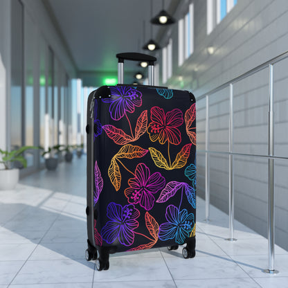 Rainbow Hibiscus Suitcase