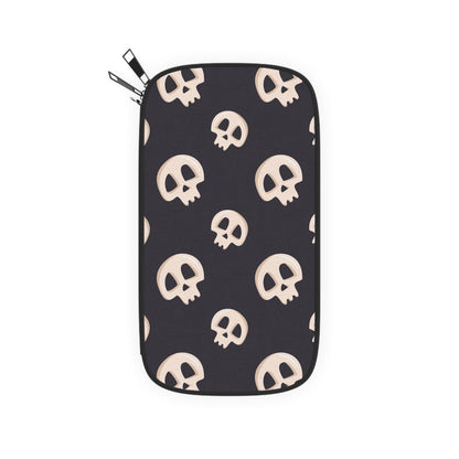 Black Skull Passport Wallet